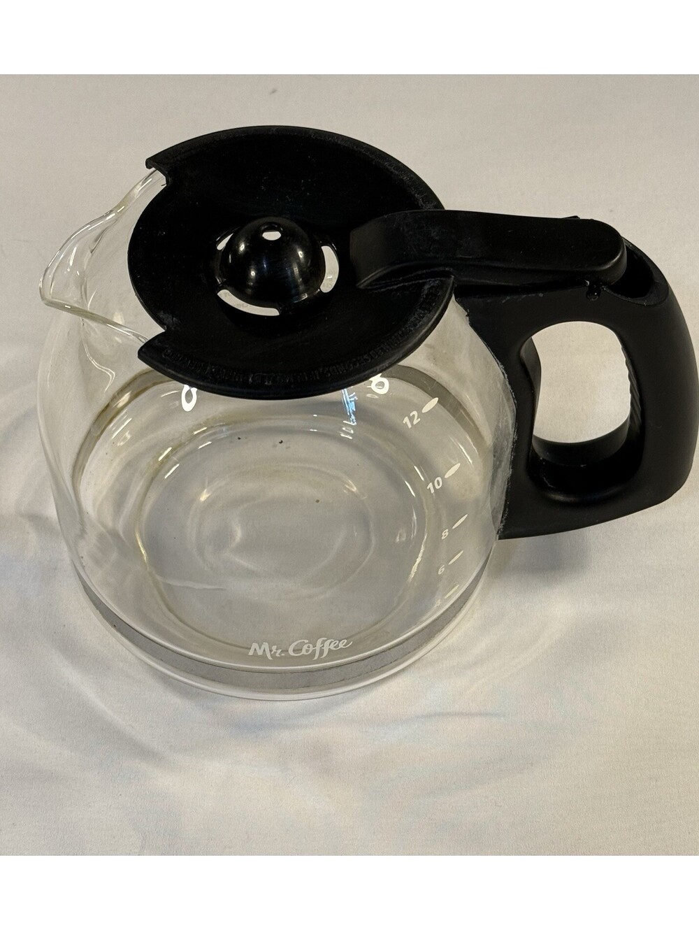 Mr. Coffee Glass 12-Cup Carafe Replacement - Black